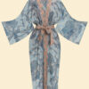 Powder Tropical Toile Kimono Gown – Denim & Petal