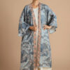 Powder Tropical Toile Kimono Gown – Denim & Petal