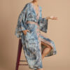 Powder Tropical Toile Kimono Gown – Denim & Petal