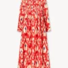 Dream Phantom Dress Minx Ikat Red