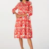 Dream Phantom Dress Minx Ikat Red