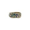 Millie Savage Aqua Scatter Band Ring (9ctGold/Silver)