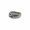 Millie Savage Aqua Scatter Band Ring (9ctGold/Silver)