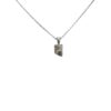 Fi Mehra Diamond Set in 9ct Gold On Silver Pendant