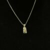 Fi Mehra Salt & Pepper Diamond Set in 9ct Gold on Silver Pendant