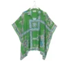 One Hundred Stars Handkerchief Green Tunic Top