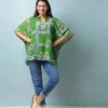 One Hundred Stars Handkerchief Green Tunic Top