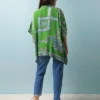 One Hundred Stars Handkerchief Green Tunic Top