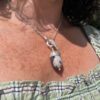 Amethyst Acorn Cup Necklace Silver