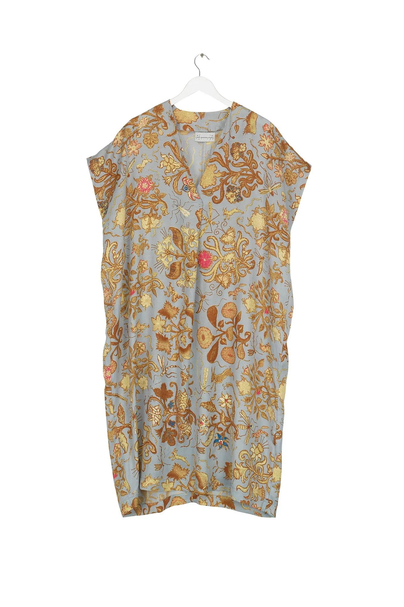 One Hundred Stars Tudor Rose Grey Shift Dress - Armed & Gorgeous ...