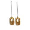 Double Gold Plated Sycamore Leaf Drop Earrings