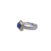 Silver & 18ct Gold Faceted Tanzanite Ring