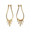 Cara Tonkin – Metropolis Chain Loop Studs (Gold-Plating/Silver)