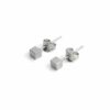 Cara Tonkin – Metropolis Cube Studs (Gold-Plating/Silver)