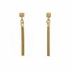 Cara Tonkin – Metropolis Cube Drop Studs (Gold-Plating/Silver)