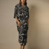 One hundred Stars Rachel Dress Vintage Damask Black