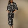 One hundred Stars Rachel Dress Vintage Damask Black