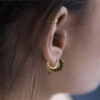 Aztec Hoop Stud Earrings