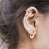 Aztec Hoop Stud Earrings