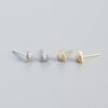 Micro Crystal Triangle Studs