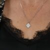 Rhombus Necklace With A Crystal Centre