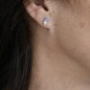 Trio Crystal Opal Studs