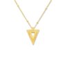 Geometric Triangle Necklace