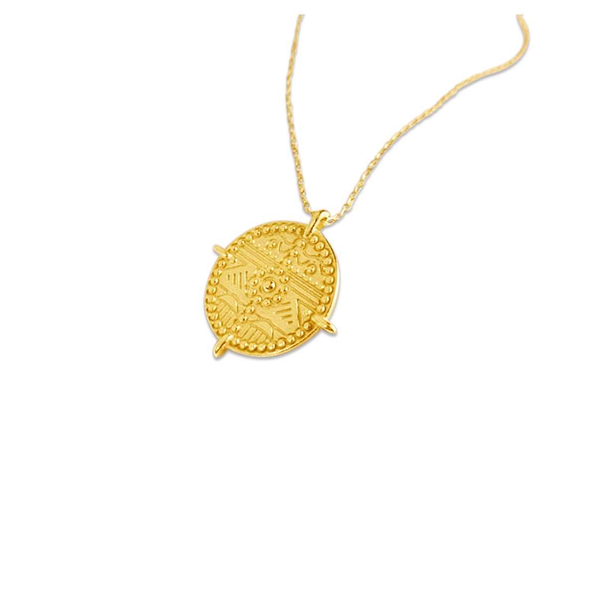 Gold deals talisman necklace