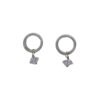 Adele Taylor – Carved Herkimier Diamond Circle Stud Drops