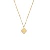 Rhombus Necklace With A Crystal Centre