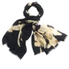 One Hundred Stars Stork Black Wool Scarf