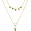 Double Layered Triangle Necklace