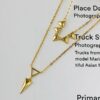 Double Layered Triangle Necklace