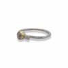 Fi Mehra – Faceted Salt And Pepper Diamond Ring With 9ct Gold Setting