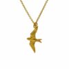 Alex Monroe – Flying Swallow Necklace (Gold Plated Silver)