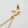 Alex Monroe – Flying Swallow Necklace (Gold Plated Silver)