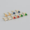 Triangle Gem Studs (Various Colours)