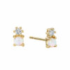 Single Crystal Opal Studs