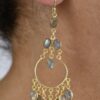 Chandelier Gemstone Earrings Labradorite