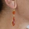 Statement Carnelian Double Drops