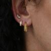 Bobble U Shaped Hoop Earring