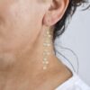 Daisy Chain Cascade Drop Earrings Moonstone