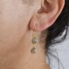 Double Teardrop Earrings Labradorite