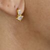 Double Gem Studs Moonstone