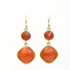 Glamorous Drop Earrings Carnelian