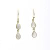 Double Teardrop Earrings Moonstone