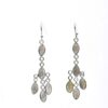 Gemstone 5 Drops Faceted Earrings Labradorite