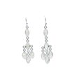 Gemstone 5 Drops Cabachon Earrings Moonstone