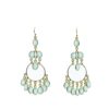 Chandelier Gemstone Earrings Aqua Chalcedony