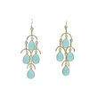 Fountain Gemstone Earrings Chalcedony